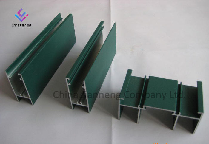 Disesuaikan 6063 T5 Ekstrusi Aluminium Door Window Frames Untuk Kabinet Sliding Doors