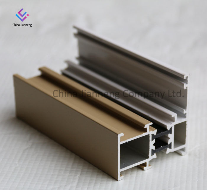 Disesuaikan 6063 T5 Ekstrusi Aluminium Door Window Frames Untuk Kabinet Sliding Doors