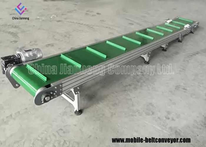 Rubber Light Duty Sistem Belt Conveyor Mobile Warna Hijau Untuk Pertanian