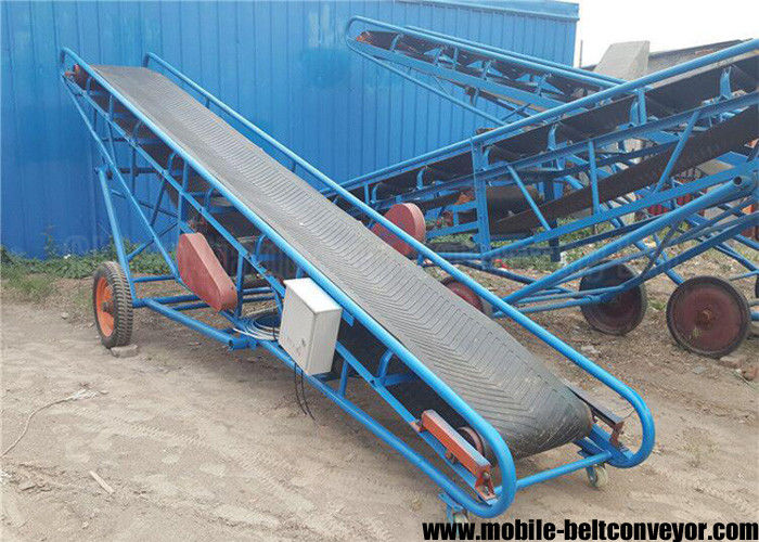 Memuat Sistem Belt Conveyor Portabel, Conveyor Belt Portabel Ringan Untuk Bahan Massal