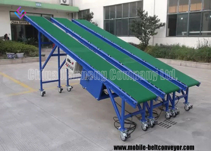 Incline Mobile Grain Truck Memuat Belt Conveyor Dengan Big Dip And Steep Angle