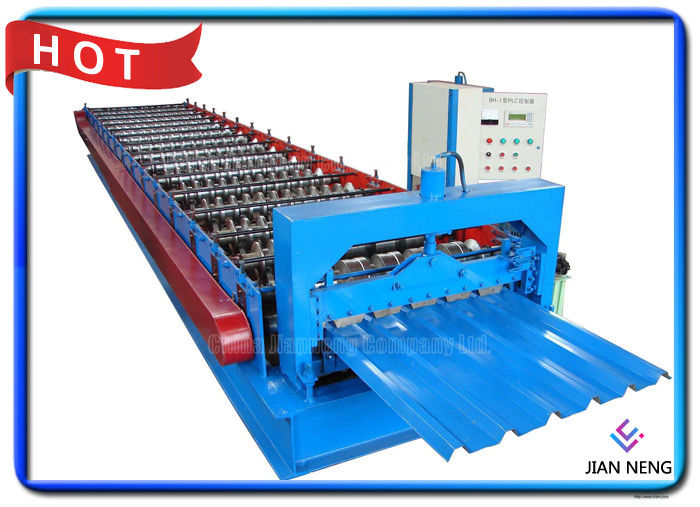 Galvanized Steel Corrugated Standing Seam Metal Roof Machine Dengan Hydraulic Decoiler