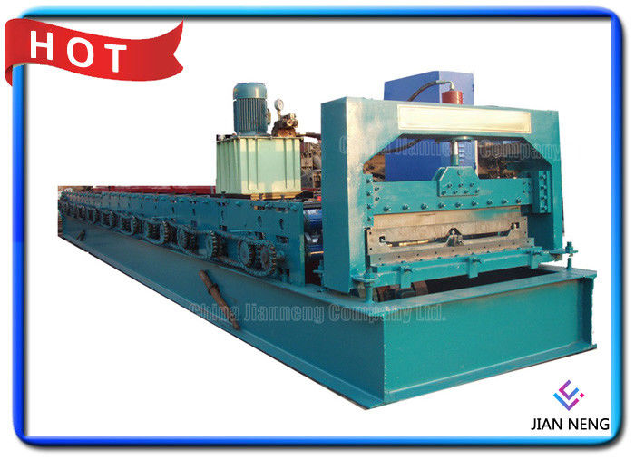 Warna Coated Tile Roll Forming Machine 18 Stand Untuk Gudang / Tanaman