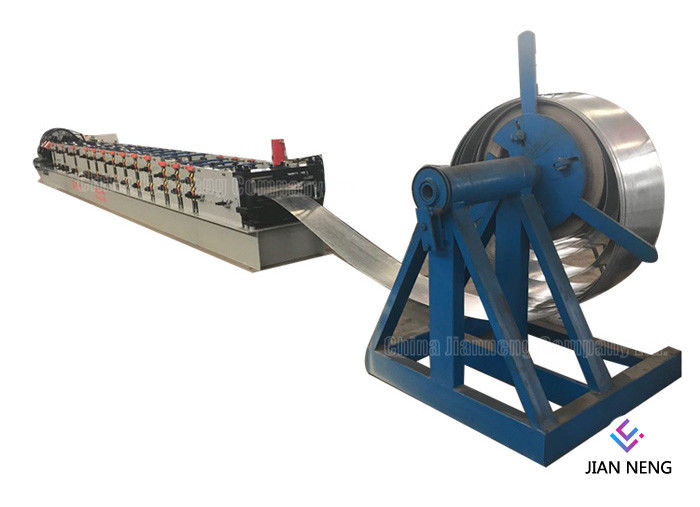 CZ Berbentuk Grid Roof Panel Roll Forming Machine / Sistem Hidrolik Metal Roof Forming Machine