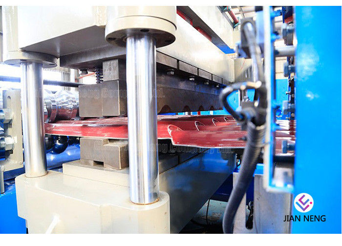 Disesuaikan Roll Forming Equipment 15 M / Min Kecepatan Aluminium Atap Lembar Membuat Mesin