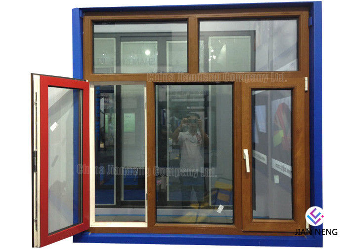 Isolasi Panas 6063-T5 Aluminium Windows Dan Pintu Dengan Mesh Keamanan Stainless Steel