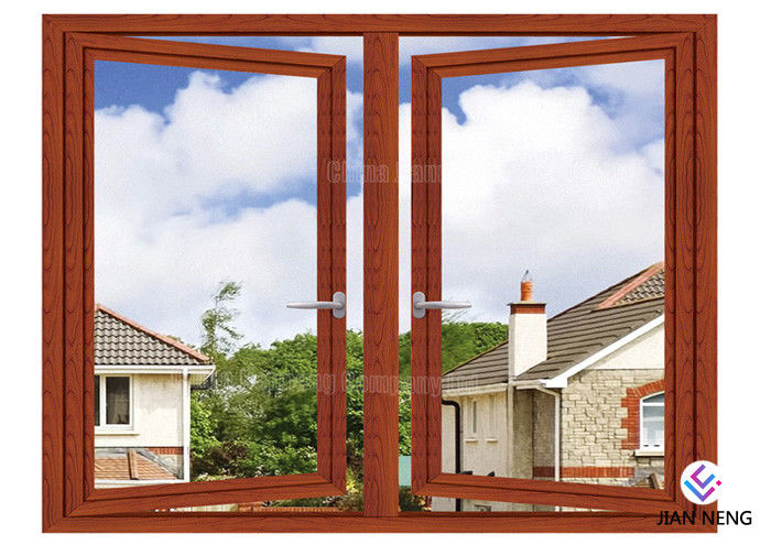 Thermal - Break Aluminium Windows Dan Pintu 6063 - T5 Double Glaze French Casement Window