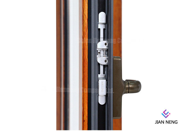 Pintu Aluminium Gaya Australia Casement, Pintu Aluminium Sliding Patio Dengan Kaca Buram Tempered