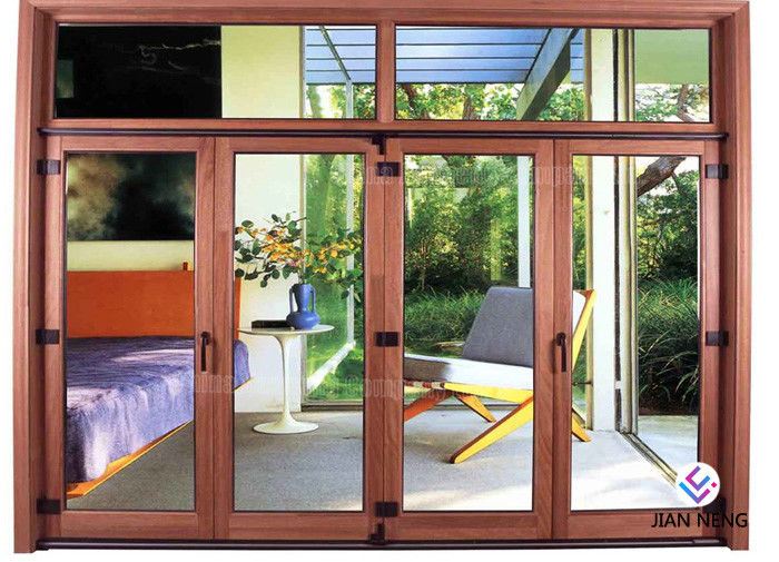 Pintu Aluminium Gaya Australia Casement, Pintu Aluminium Sliding Patio Dengan Kaca Buram Tempered
