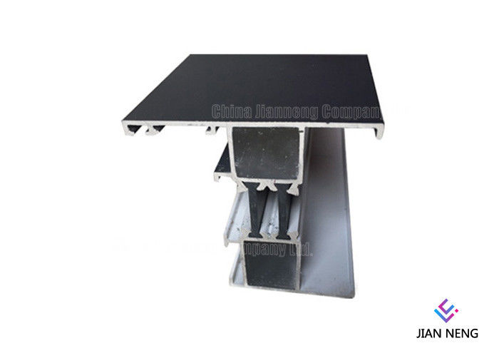 T5 T6 Konstruksi Aluminium Profil Pintu Ketahanan Korosi Kecerahan Permukaan Tinggi