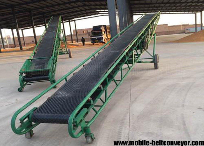 Conveyor Belt Kontainer Pemuatan Butir Bergerak Ponsel Untuk Rangka Baja Karbon