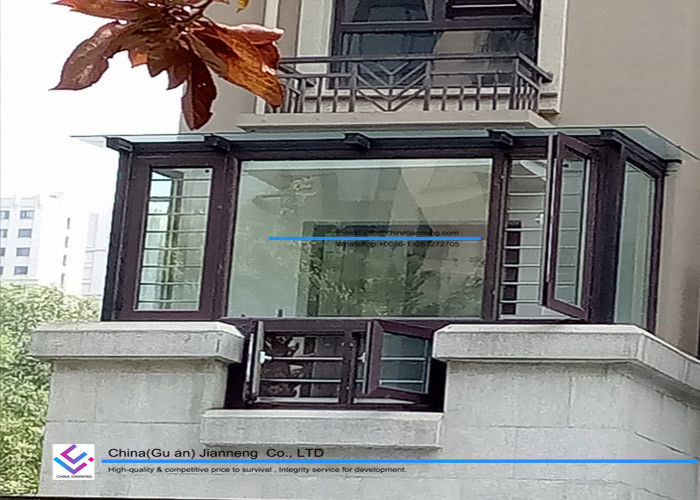 Bahan Bangunan Rumah Aluminium Kustom Jenis Jendela Tingkap Dengan Nyamuk