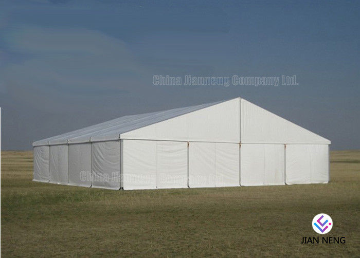 Bingkai Aluminium Tenda Gudang Besar Tenda Dengan Dinding PVC Putih Untuk Penyimpanan