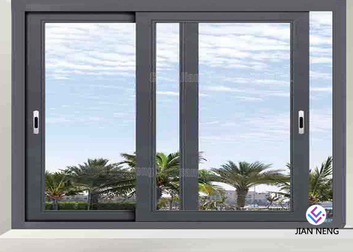 Double Glazed Aluminium Sliding Windows Untuk House 1.4mm ~ 3.0mm Wall Tebal