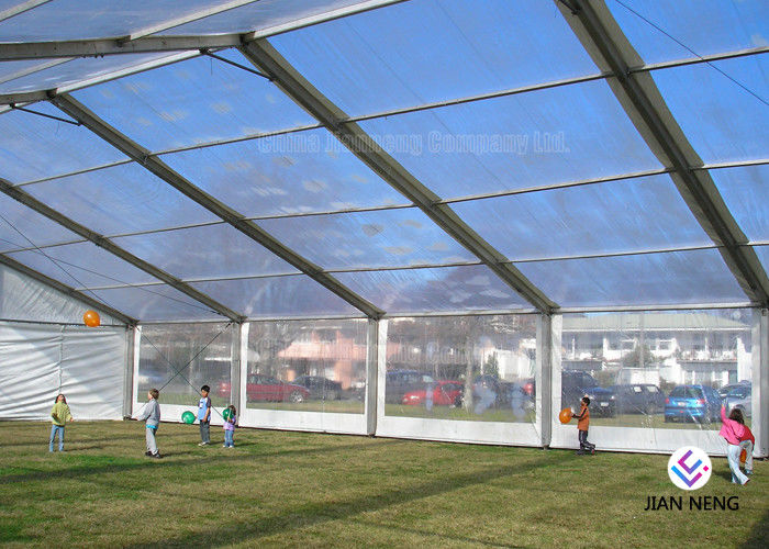 Stable 20m Lebar Clear PVC Tent, Tenda Acara Tahan Air Keamanan Tinggi Untuk Olahraga