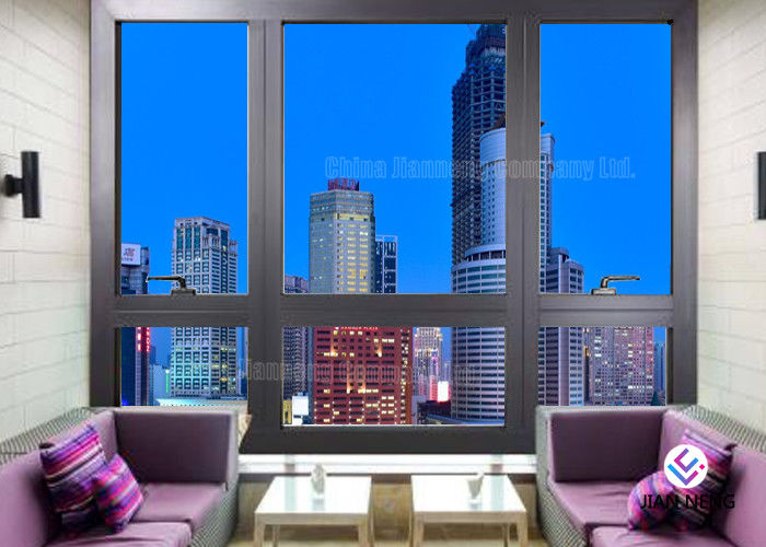 60 Aluminium Seri Rusak Jendela Dan Pintu Aluminium Untuk Villa Dengan Kaca Tempered 5 + 12A + 5mm