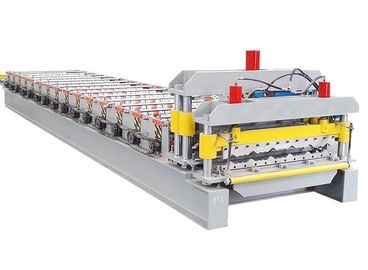 Q Tile Glaze Roofing Sheet Roll Forming Machine / Tile Roll Forming Machine For 850 Width Tiles